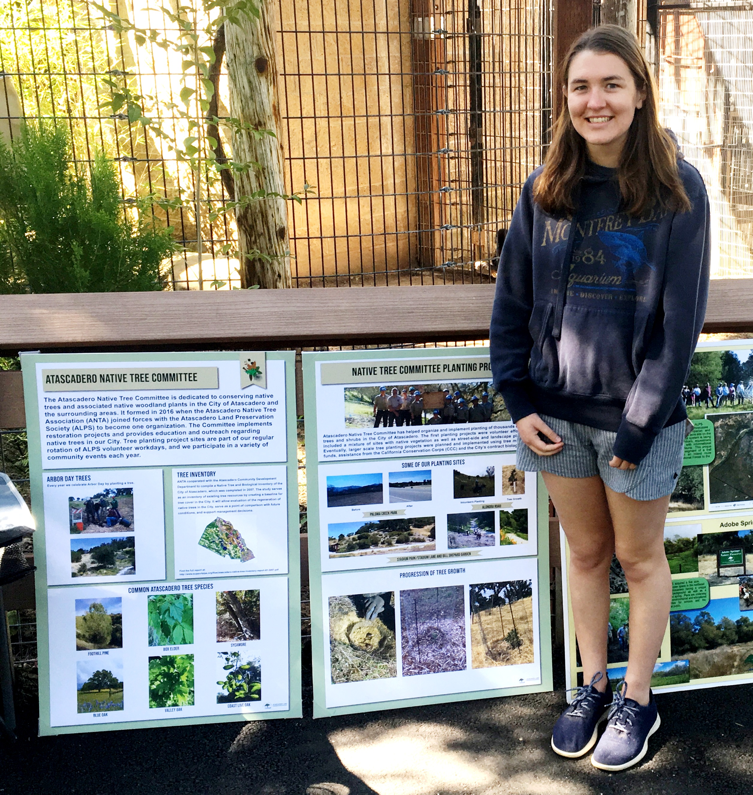 Anna Stubler helped create our new Native Tree displays!